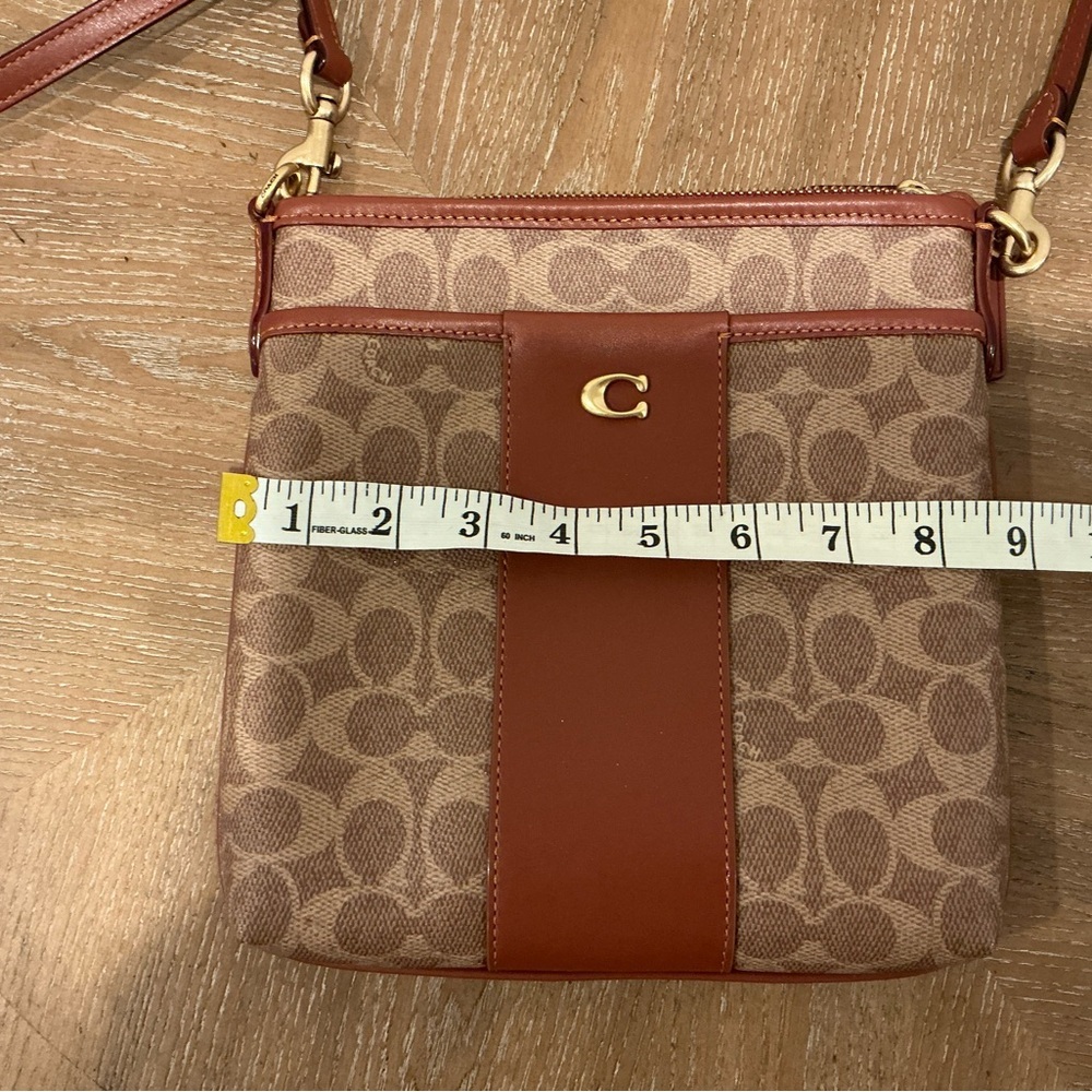 Coach Brown and Tan Crossbody Bag - Picture 8 of 9